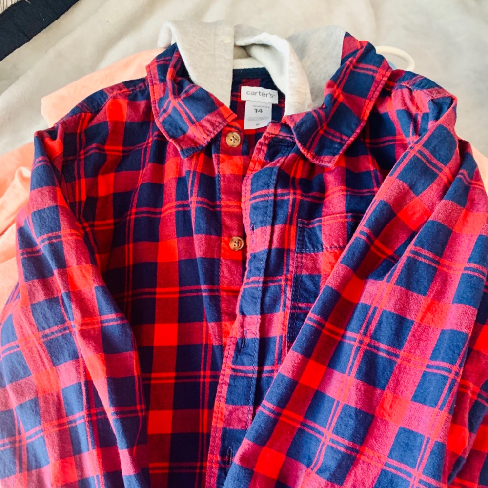 Long sleeve button down with hood